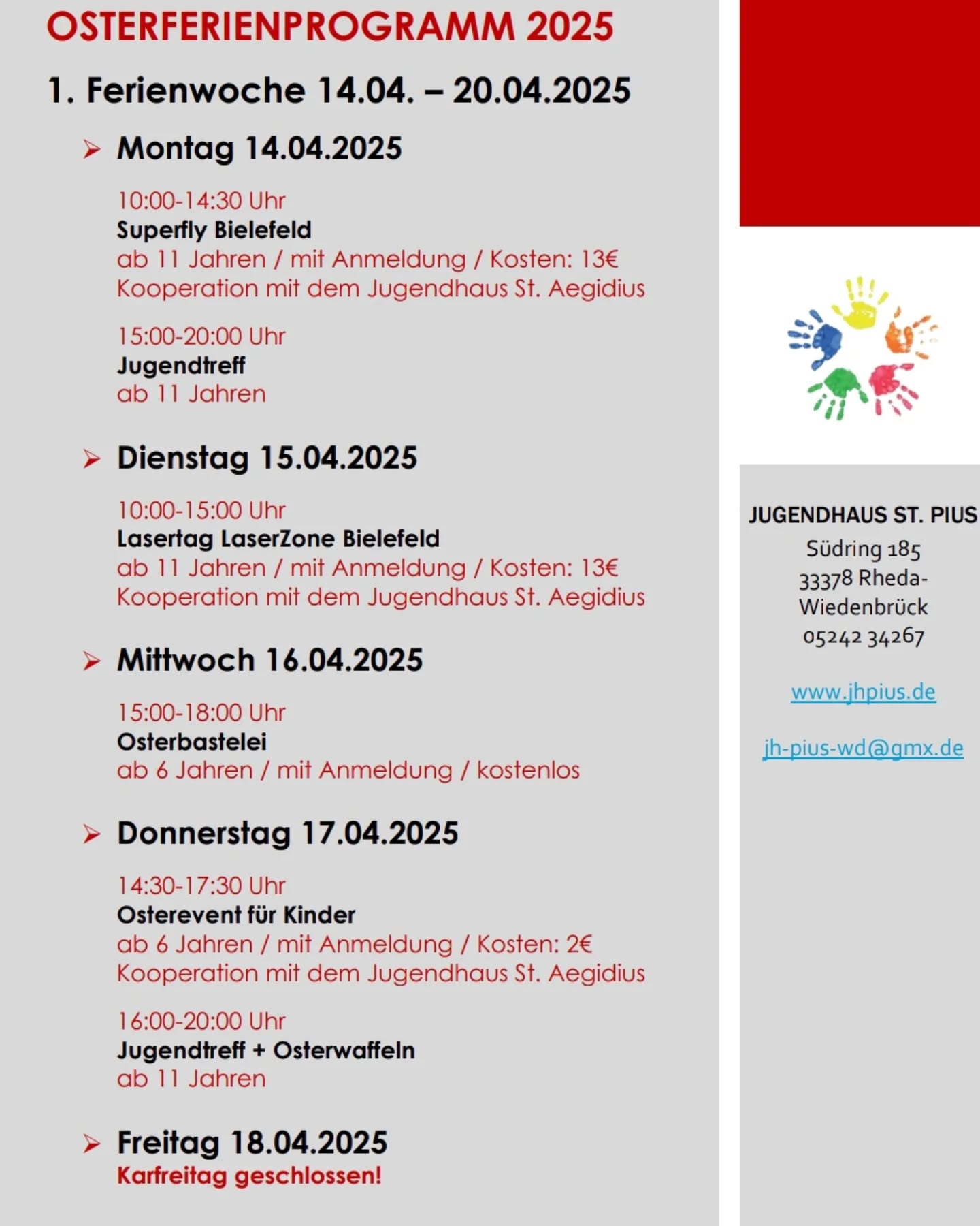 Osterferienprogramm 2025